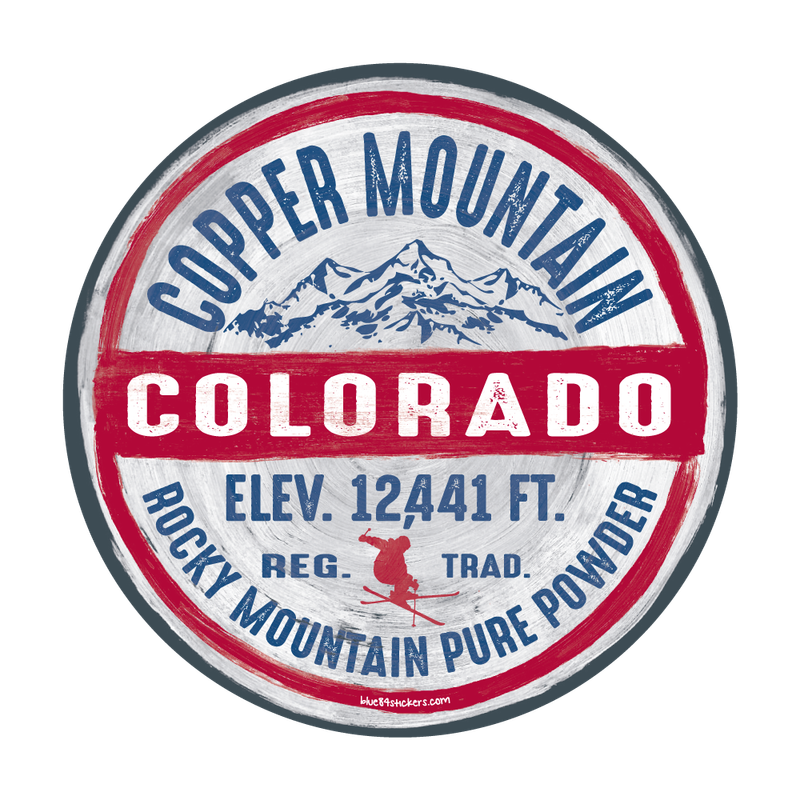 High Fidelity Mtn Skier Sticker