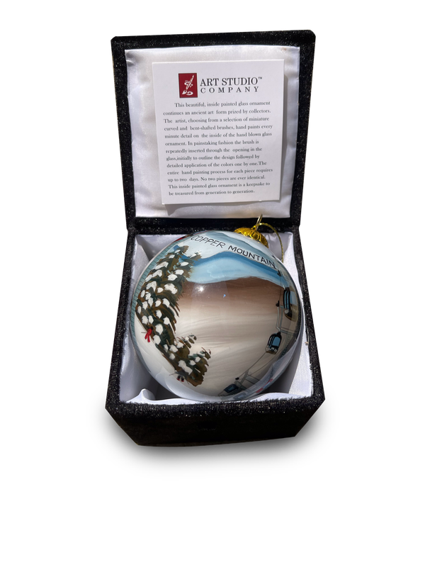 Gondola Hand Painted Ball Ornament