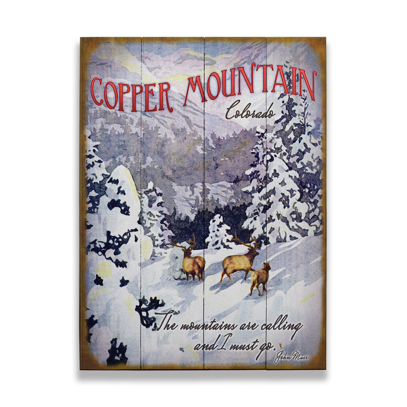 Mountains Are Calling with Elk 17 x 23