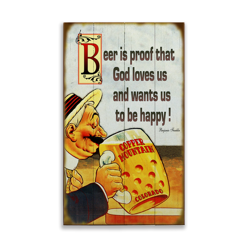 Ben Franklin Quote 14 x 24