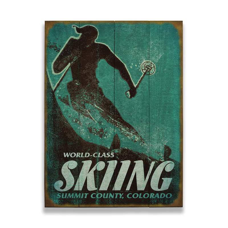 World Class Skiing Sign 23 x 31