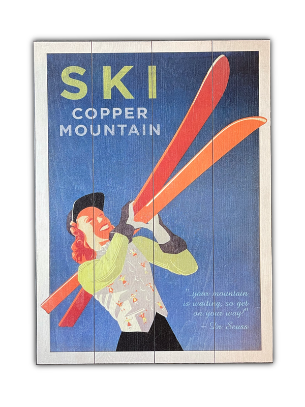 Graphic Ski Girl 23 x 31