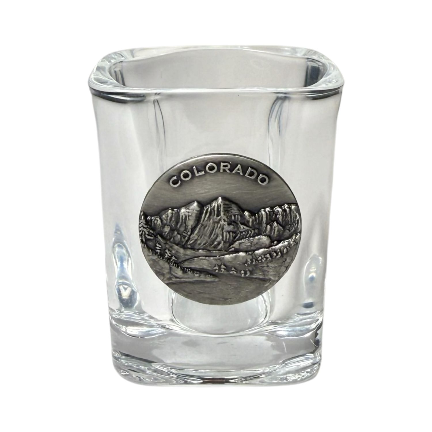 CO Pewter Emblem Shot Glass