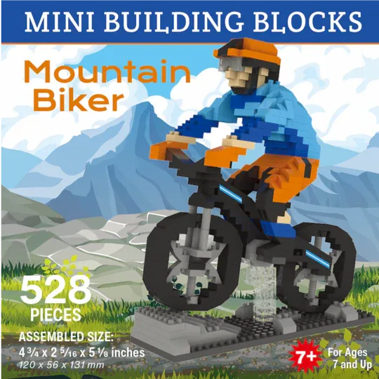 Mountain Biker Mini Building Blocks
