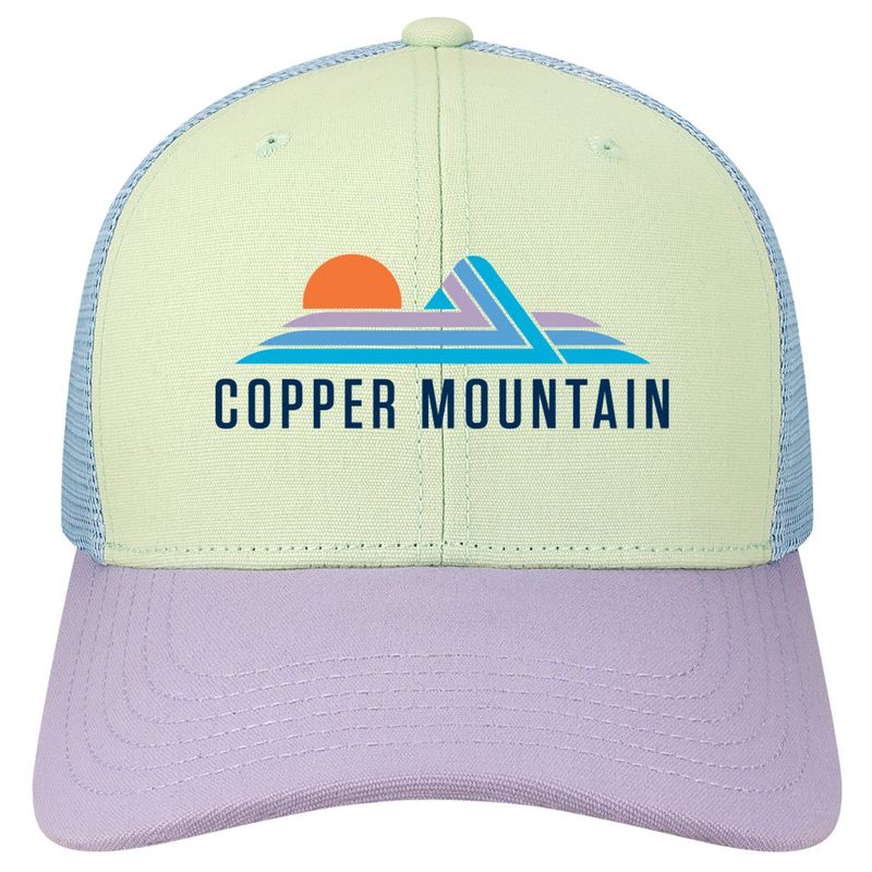 Mountain Sunset Trucker Yth Iris/Lilac
