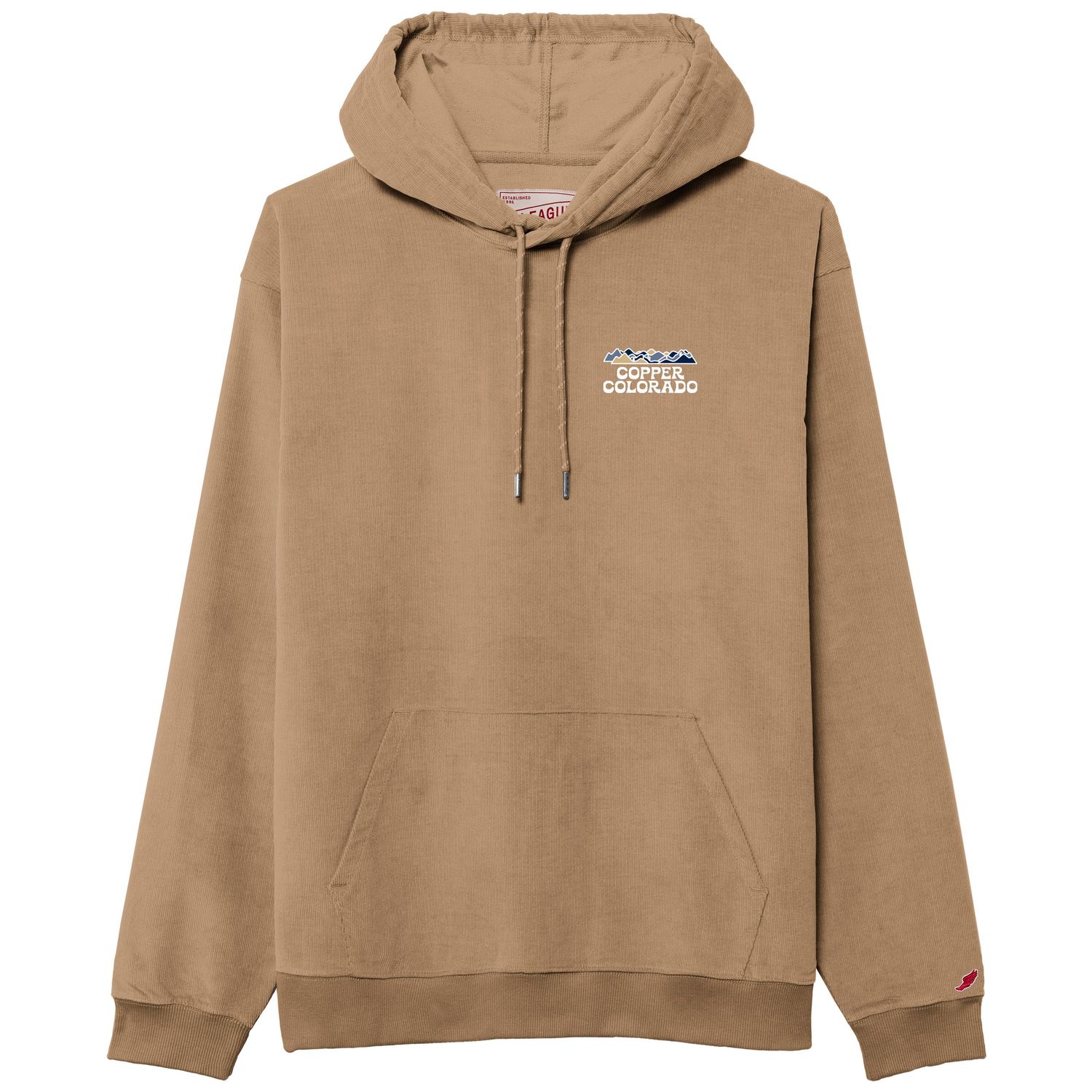 Retro Corded Hood Khaki, Color: Khaki, Size: S