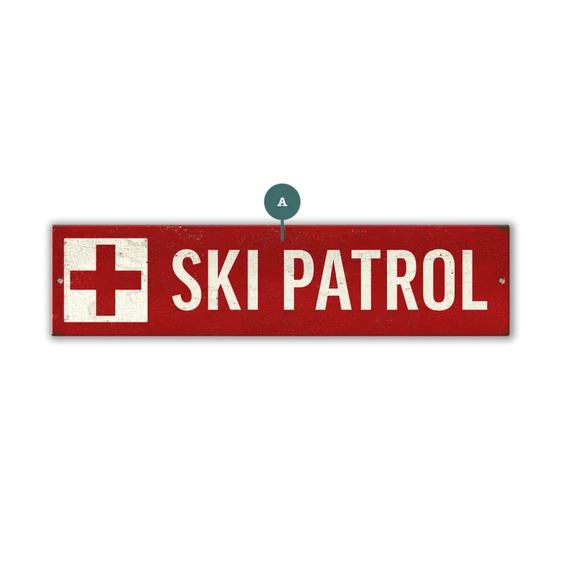 Ski Patrol Landmark Sign