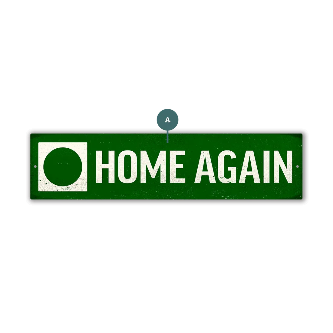 Custom Green Landmark Trail Sign