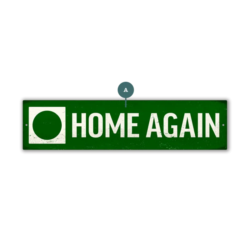 Custom Green Landmark Trail Sign