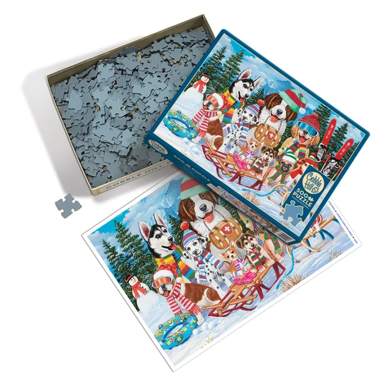 Snow Day Pups 500pc Puzzle