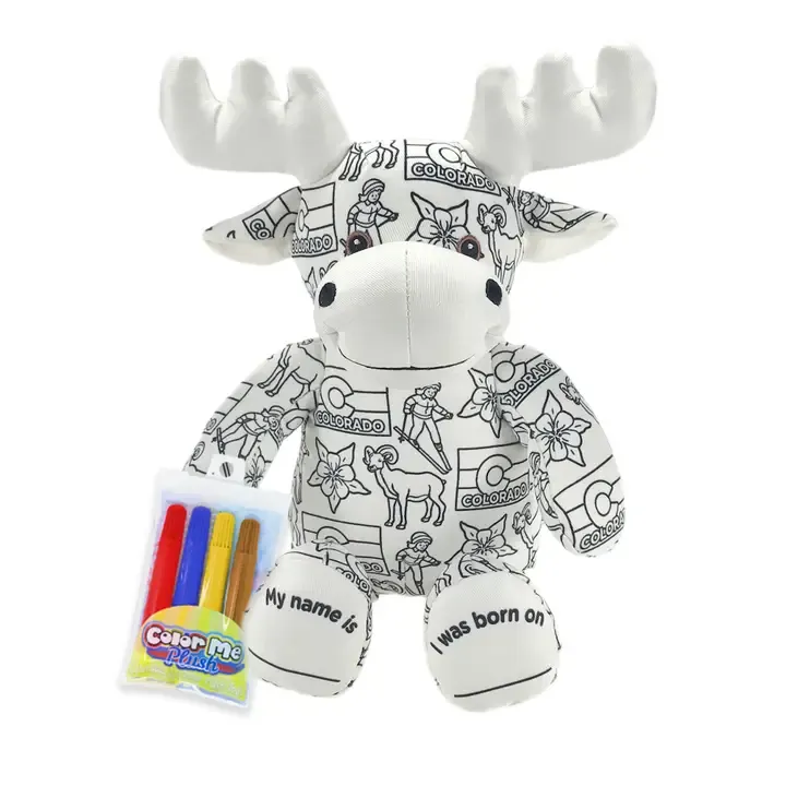 Colorado Color Me Plush Moose