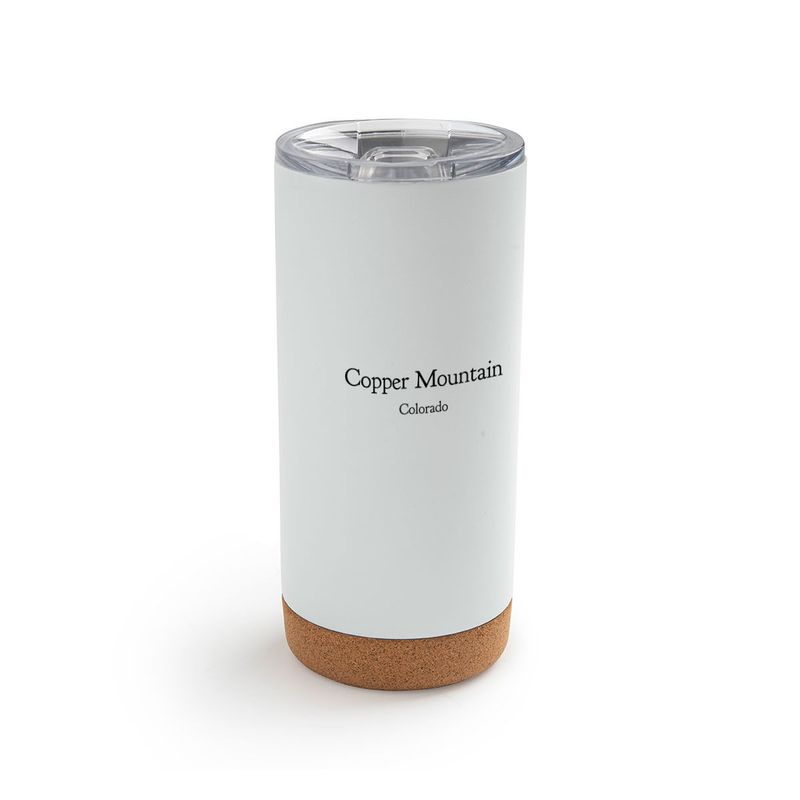 Skis Metal Tumbler with Lid