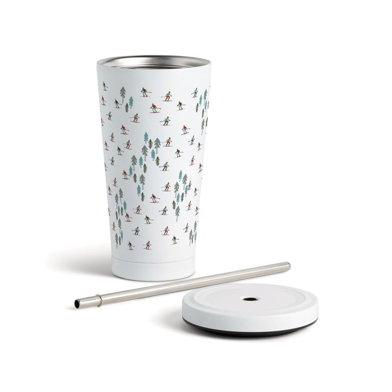 16 oz. Skiers Tumbler with Straw