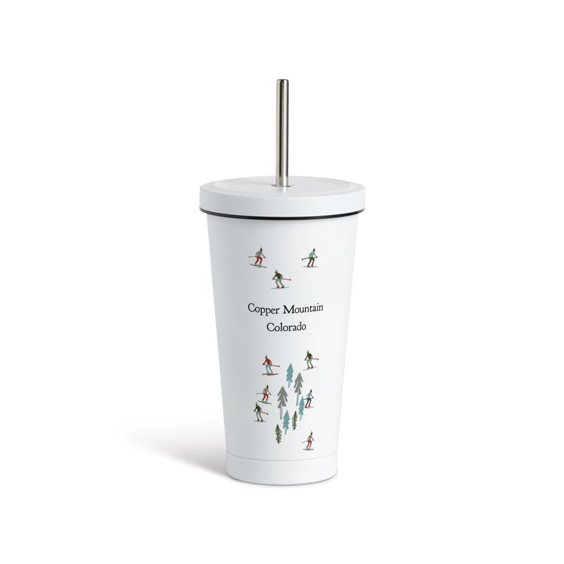 16 oz. Skiers Tumbler with Straw