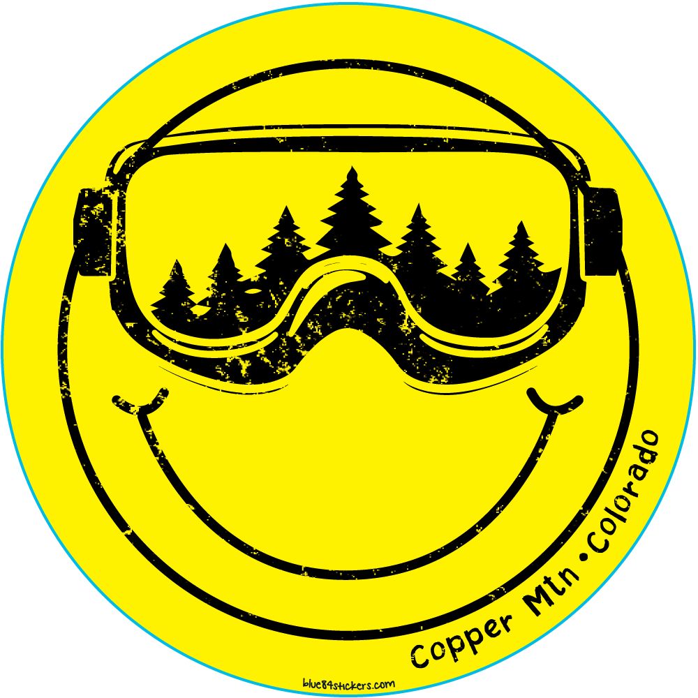 Tee Hee Ski Goggles Sticker