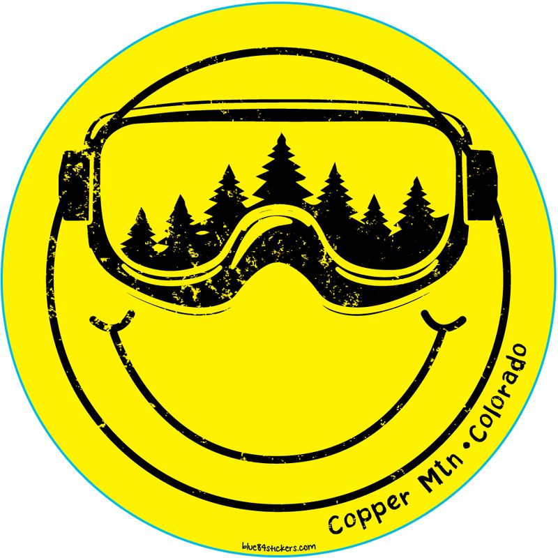 Tee Hee Ski Goggles Sticker