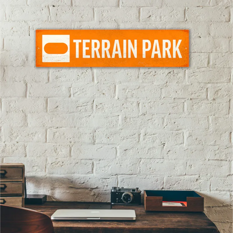 Custom Terrain Park Landmark Trail Sign