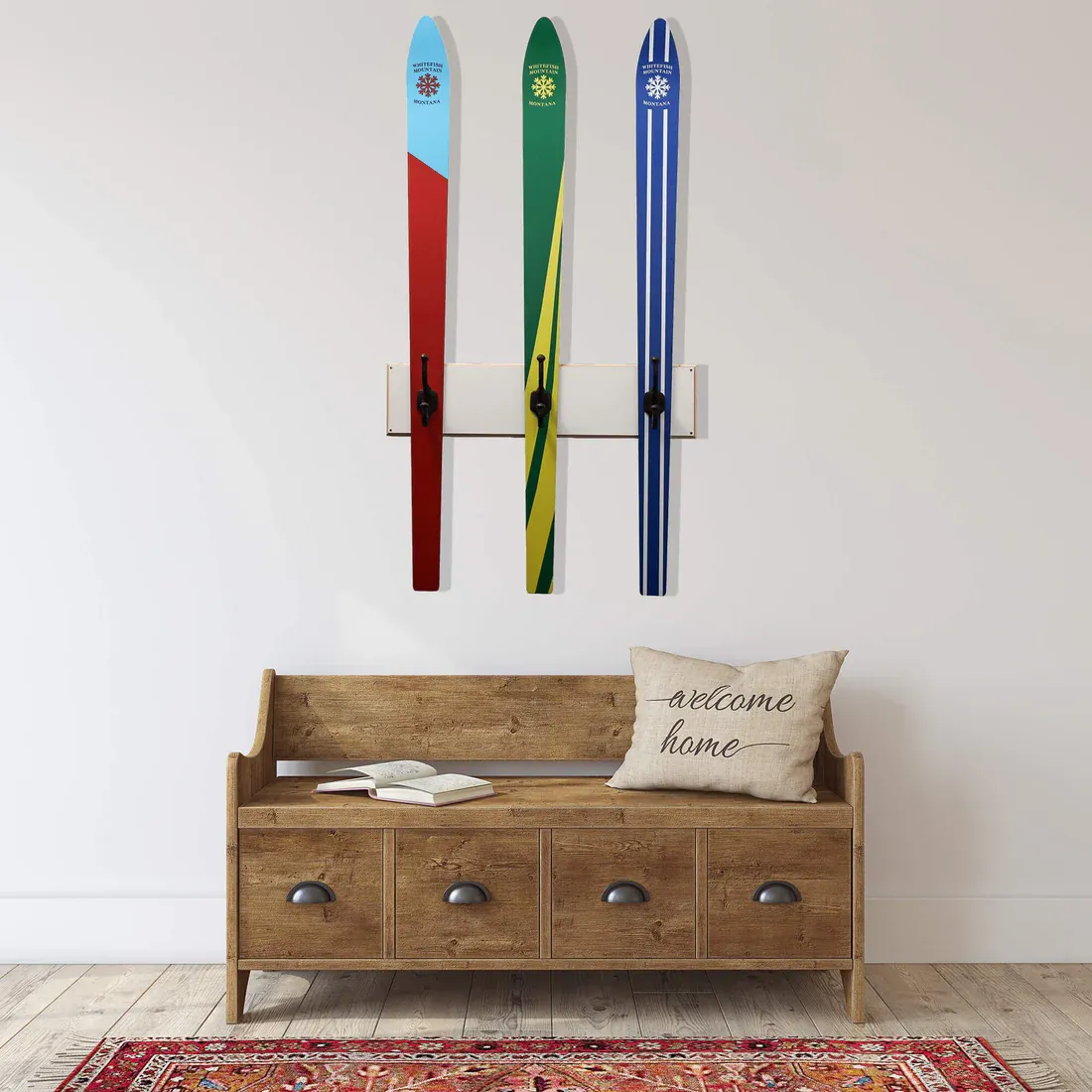 3 Ski Coat Rack 25 x 46