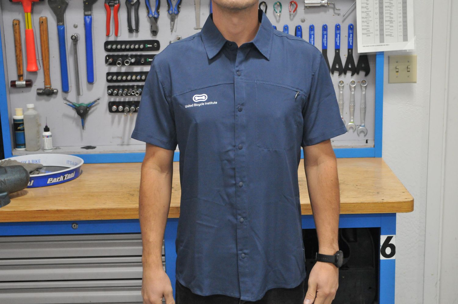 Club Ride Shop Shirt - Men's solid color, Color: Blue, Size: Small