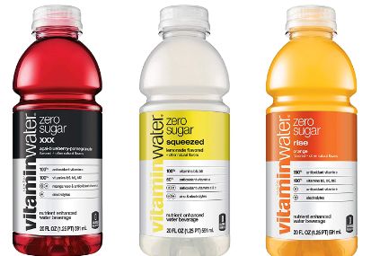 vitaminwater zero sugar bottles