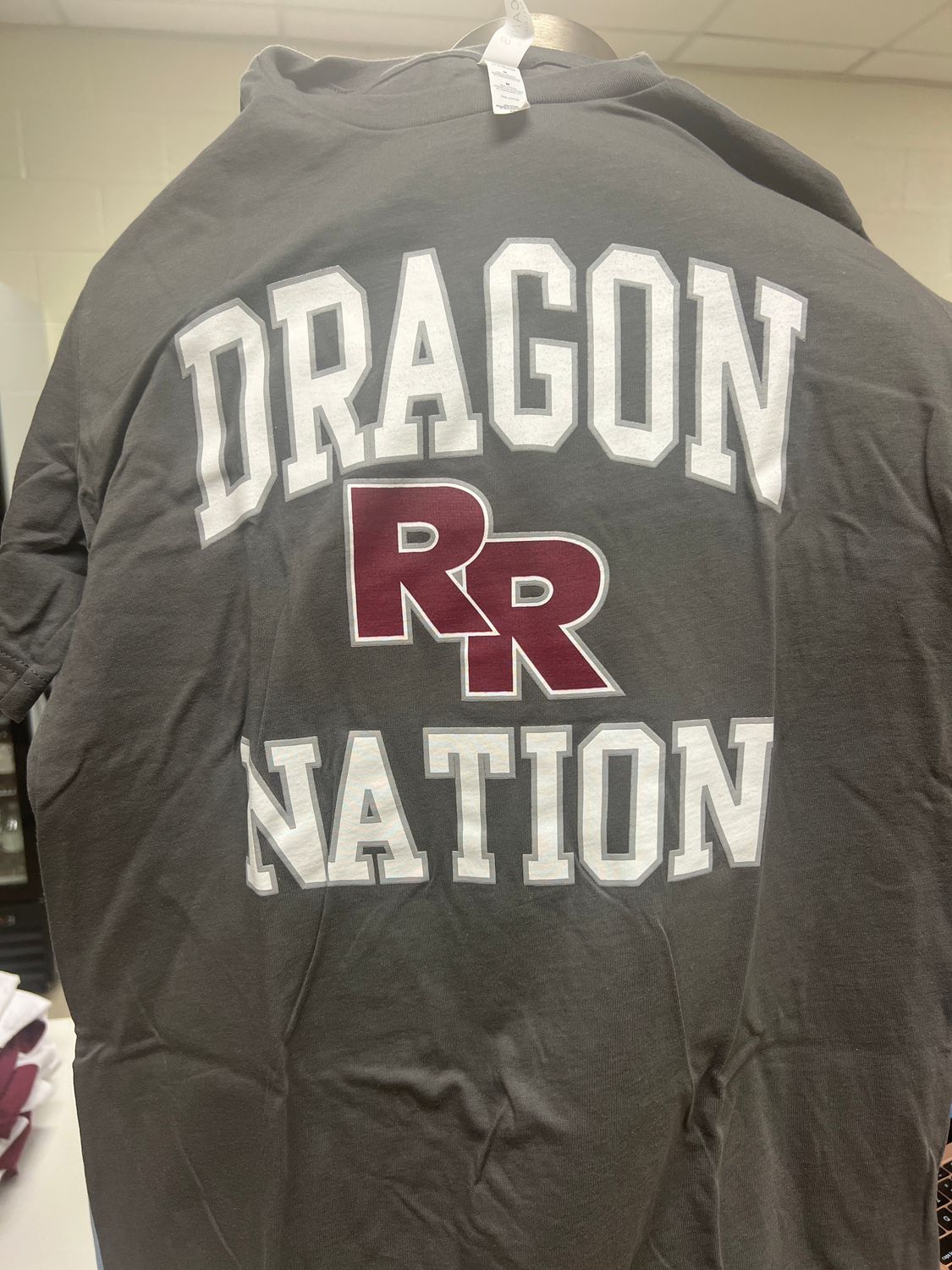 'Dragon Nation' T-Shirt, Color: Grey, Size: S