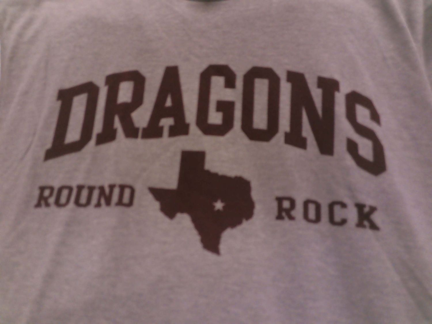 "Dragons Round Rock" Grey/Gray Perfect Tri District, Size: XS