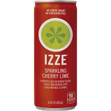 IZZE Sparkling Water, Flavors: Chery Lime