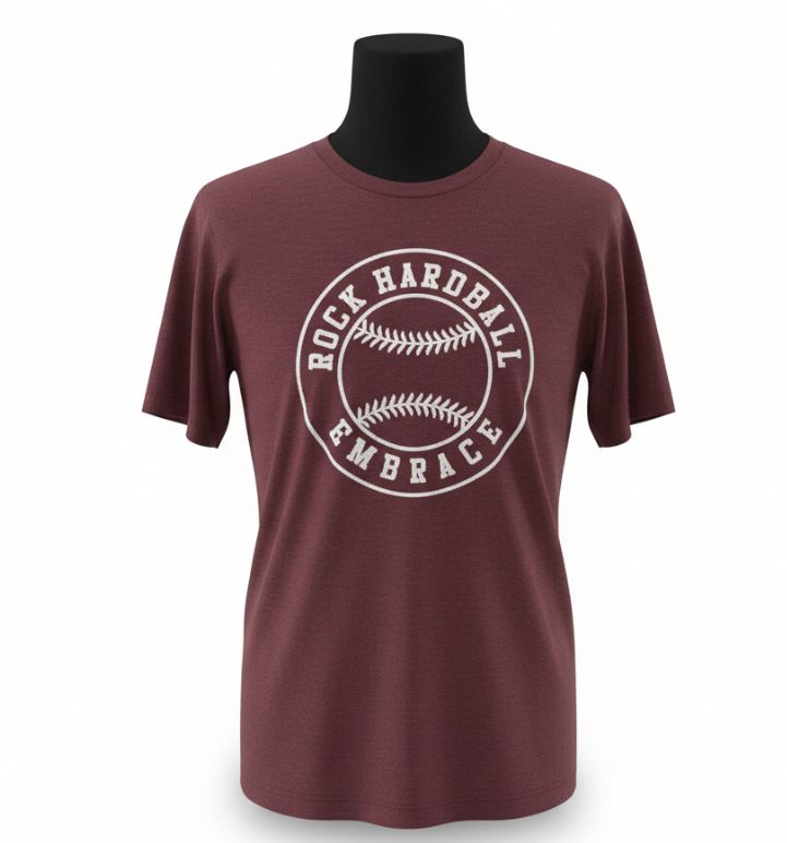 Maroon District Cotton Short Sleeve 'Rock Hardball Embrace'