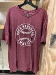 Maroon District Cotton Short Sleeve 'Rock Hardball Embrace', Size: Adult S