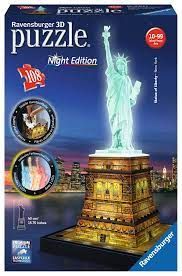 Statue of Liberty - Night Edition_3D 108 pc Puzzle