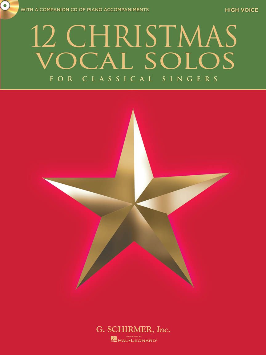 12 Christmas Vocal Solos for Classical Singers - High Voice, Book/CD