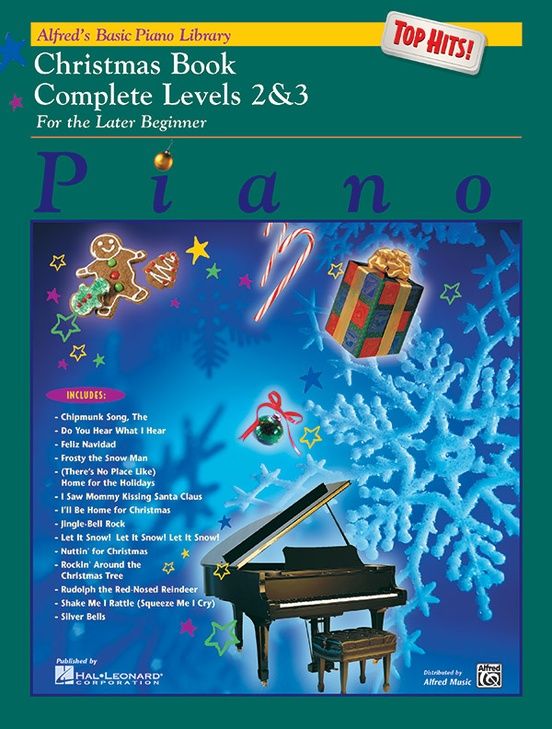 Alfred&#39;s Basic Piano Course: Top Hits! Christmas Book Complete 2 &amp; 3