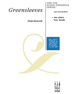 Greensleeves One Piano Four Hands