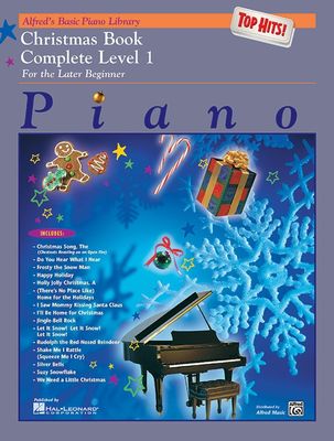 Alfred&#39;s Basic Piano Course: Top Hits! Christmas Book Complete 1 (1A/1B)