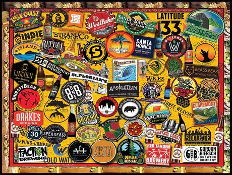 California Craft Beer 1000 pc