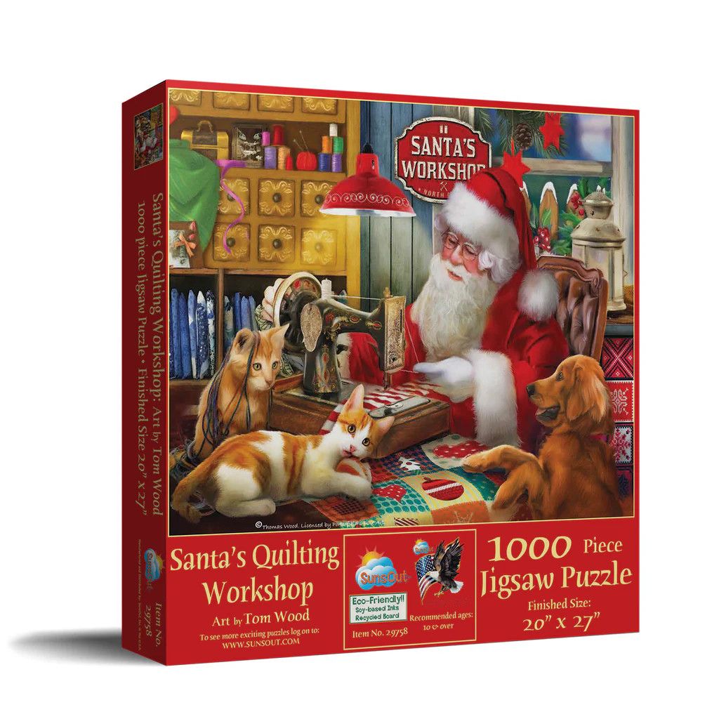 Santa&#39;s Quilting Workshop 1000 pc