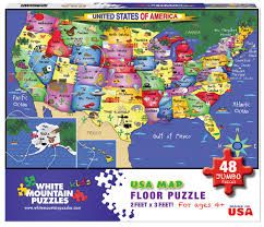 USA Map Floor Puzzle