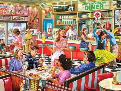 White Mountain Diner 1000pc