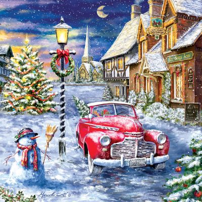 A Red Car for Christmas 500 pc