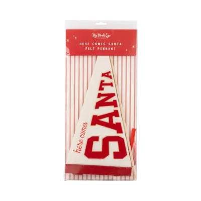 Santa Felt Pennant Flag