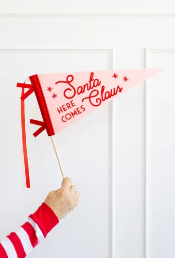 Whimsy Santa Felt Pennant Banner