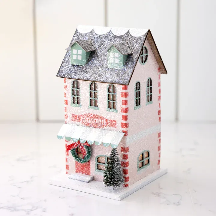 Village Christmas Paper Bakery Decoration