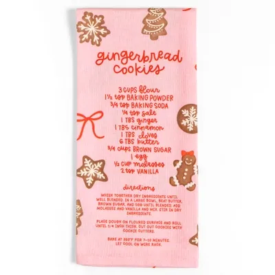 Gingerbread Cookies Recipe Christmas Tea Towel