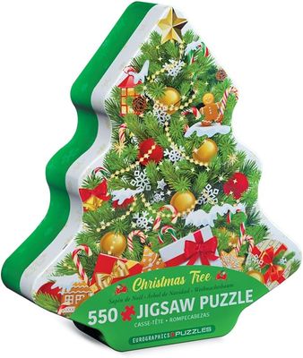 Christmas Tree Tin 550 pc