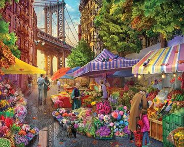 flower market 1000pc