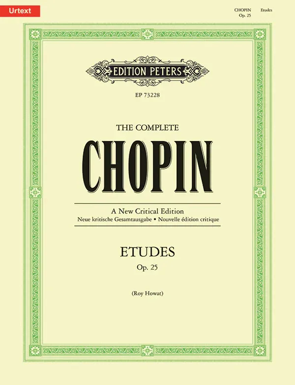 Chopin A New Critical Edition Etudes Opus 25