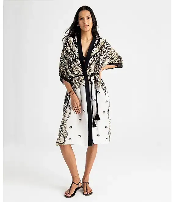 ECHO Paisley Longline Duster