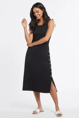 TRIBAL Sleeveless Dress w/ Side Snaps