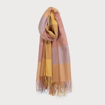 CARACOL Large Plaid Scarf