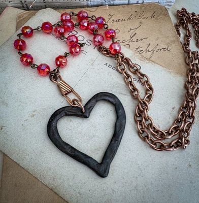 HOT ROCKS Scarlet Heart Necklace